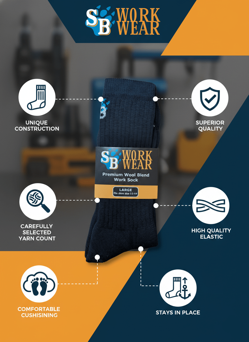SBworkwear Australian made socks